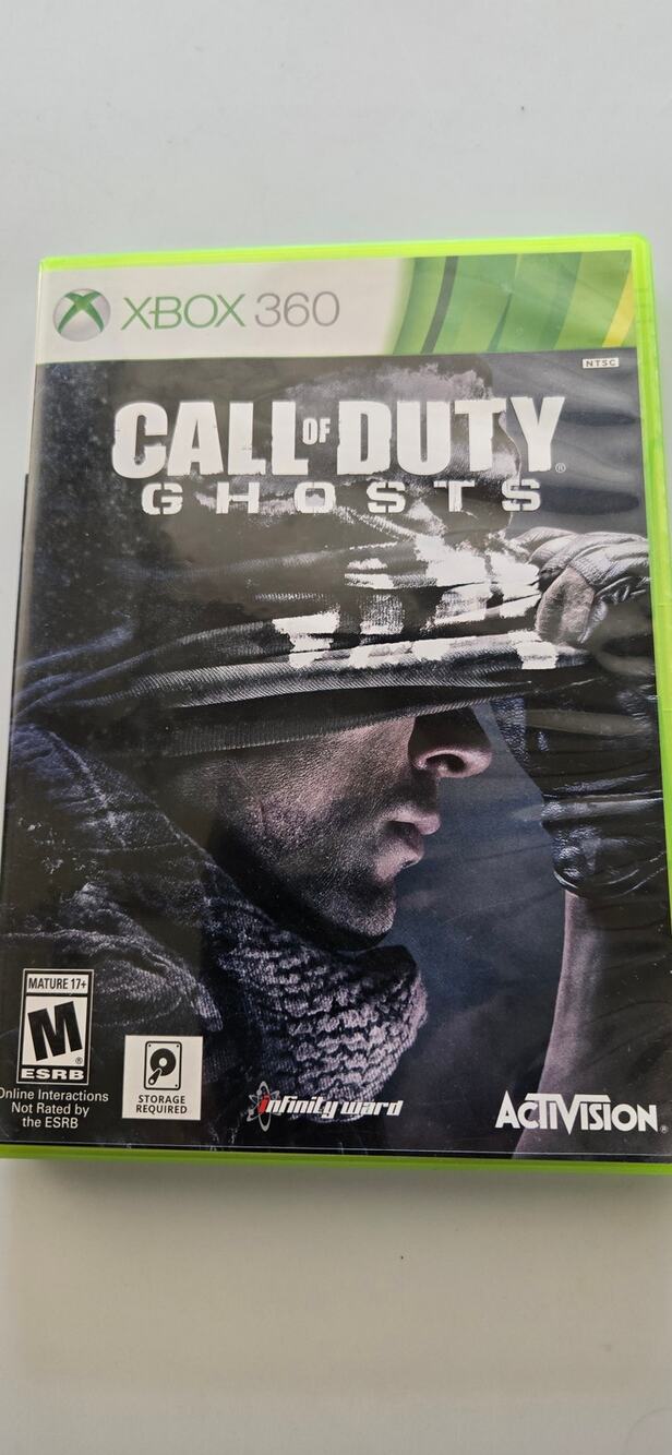 Call of Duty Ghosts Xbox 360 Video Game 2 Disc Set Case FPS Shooter Rated M
